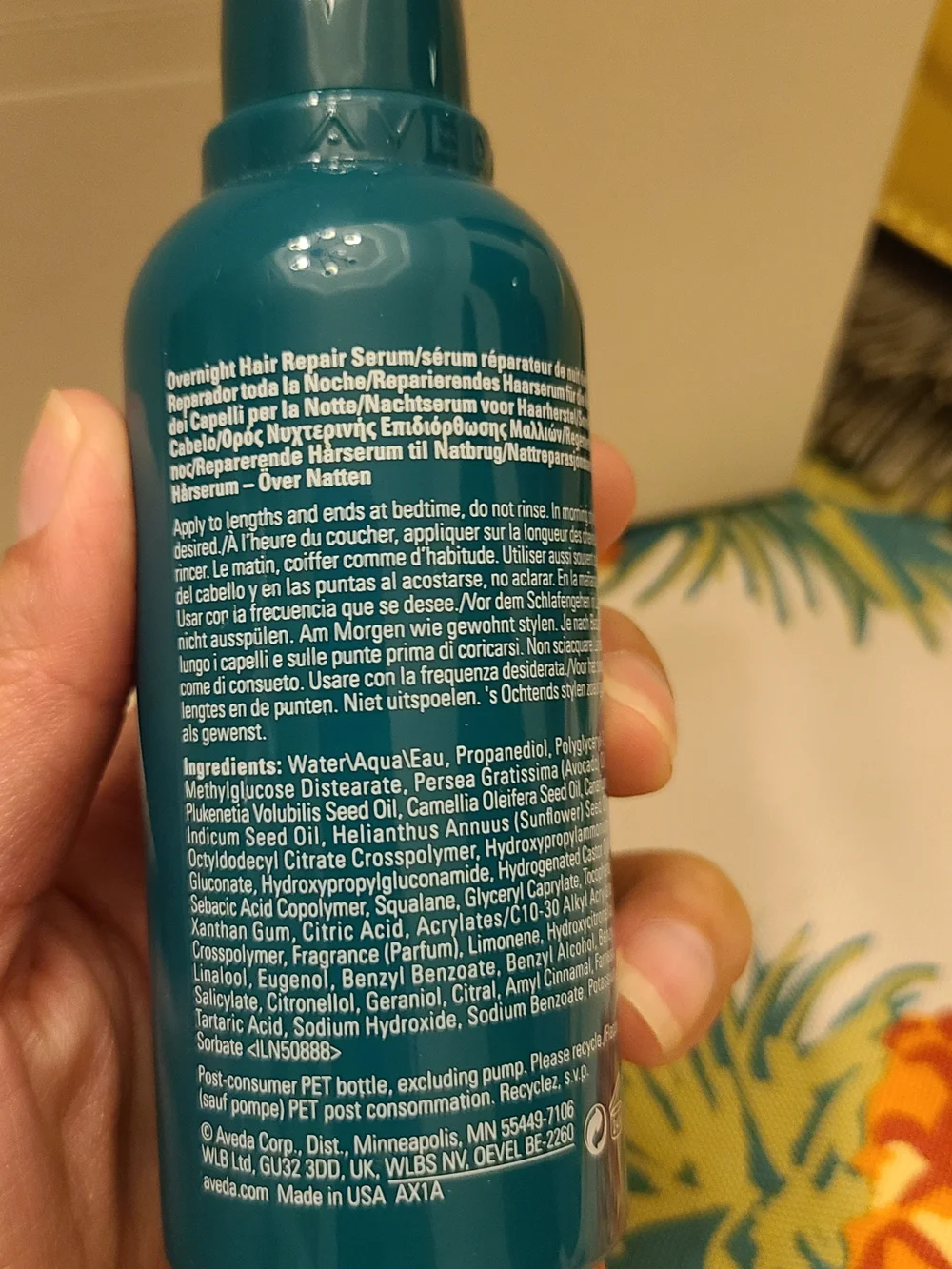 Aveda Hairspray & Overnight Serum